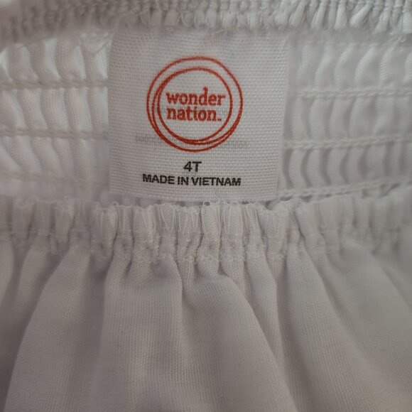Wonder Nation Toddler Girls Cotton Peplum Cami Top - Size Kids 4T - NWT - Picture 3 of 4